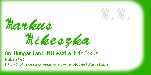 markus mikeszka business card